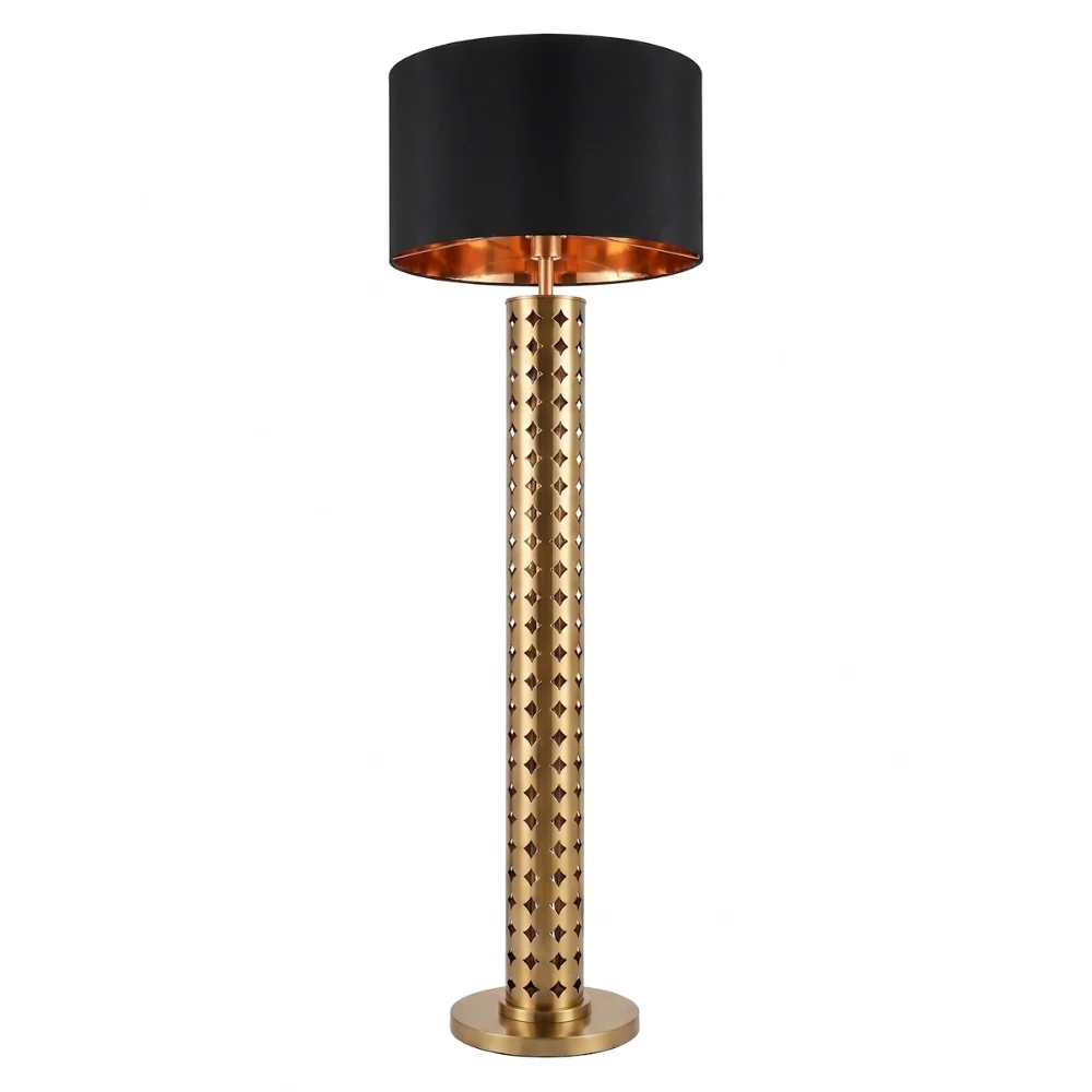 Perforated Metal Column Floor Lamp detail