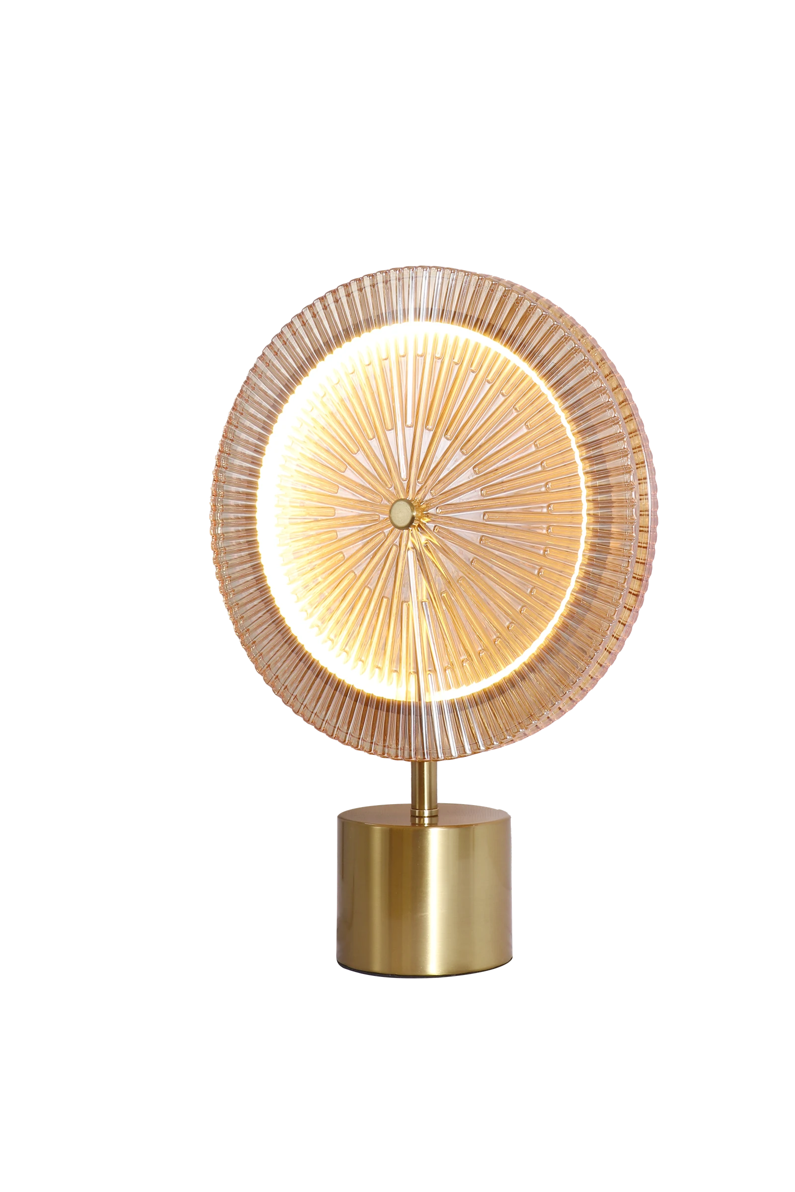 Pleated Ring Accent Table Lamp