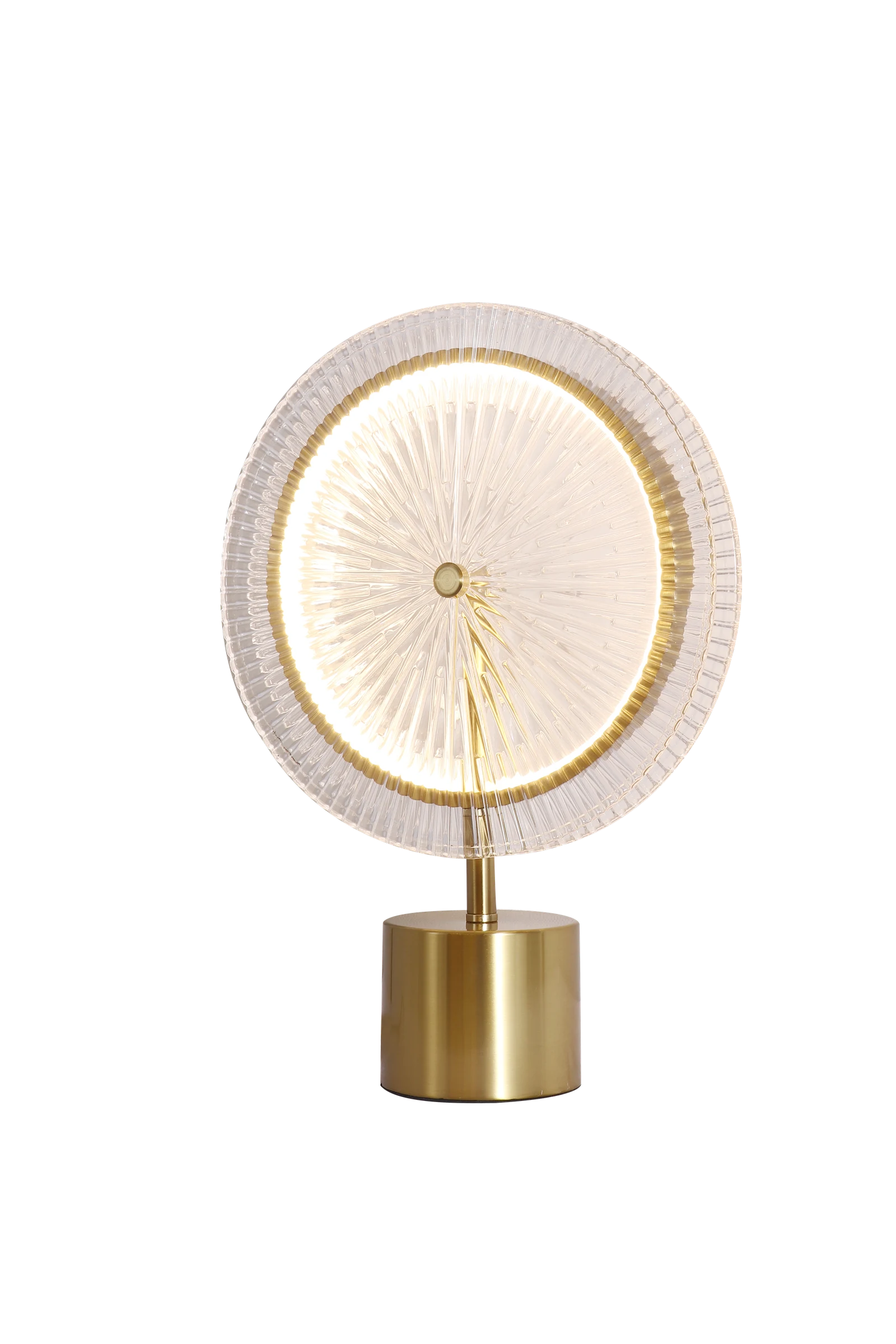Pleated Ring Accent Table Lamp detail