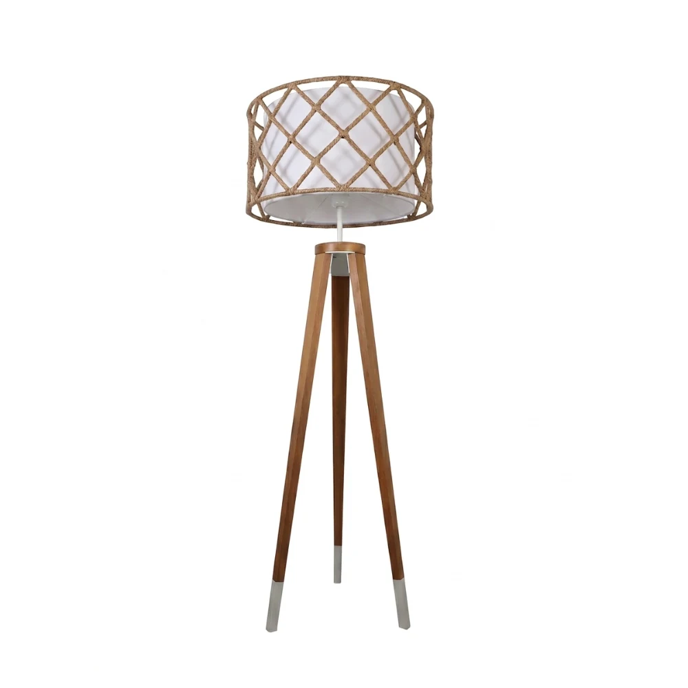 Rope Lattice Tripod Floor Lamp detail