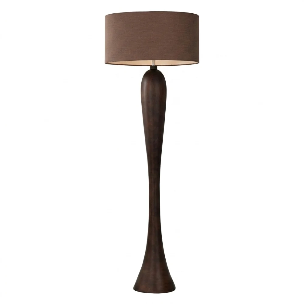 Sculptural Wood Floor Lamp detail
