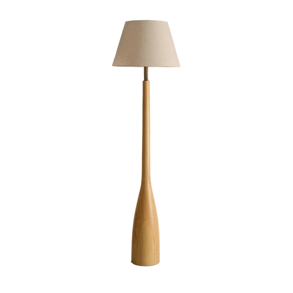 Tapered Wood Floor Lamp detail
