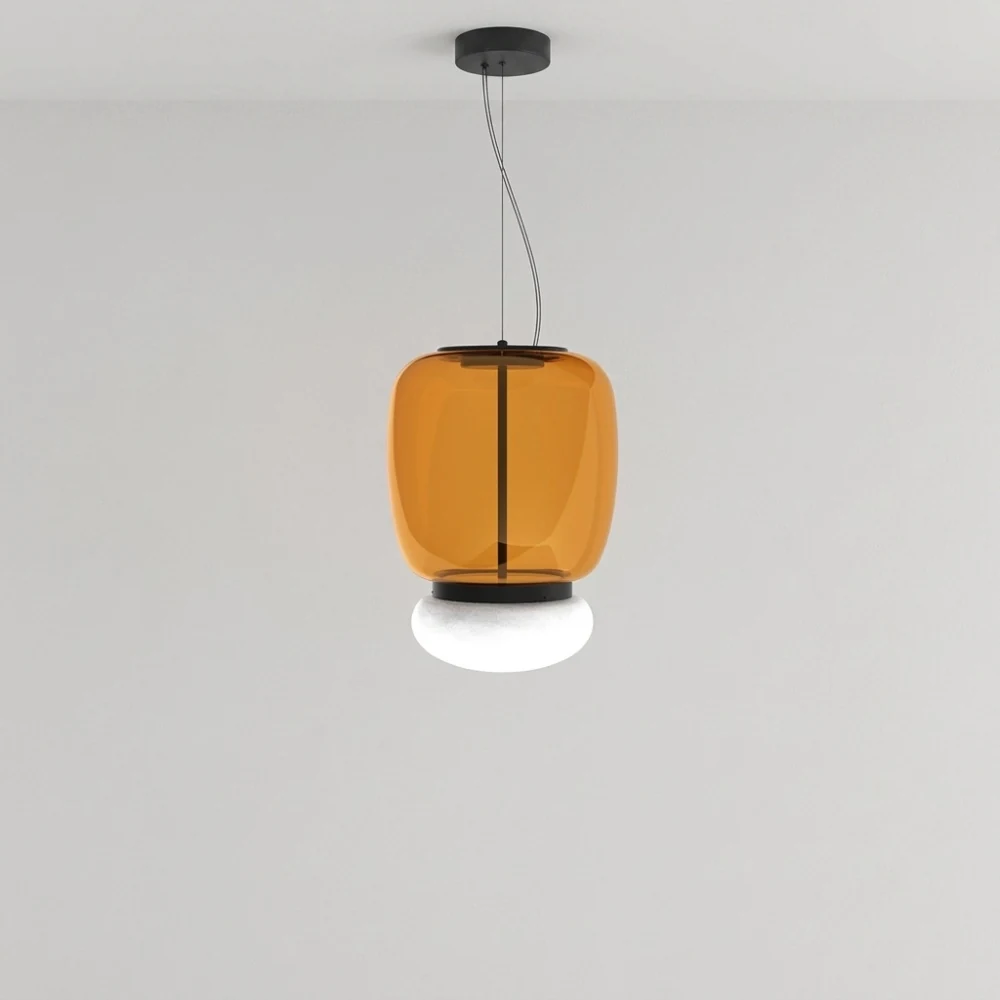 Vistosi Style Glass Pendant Light detail