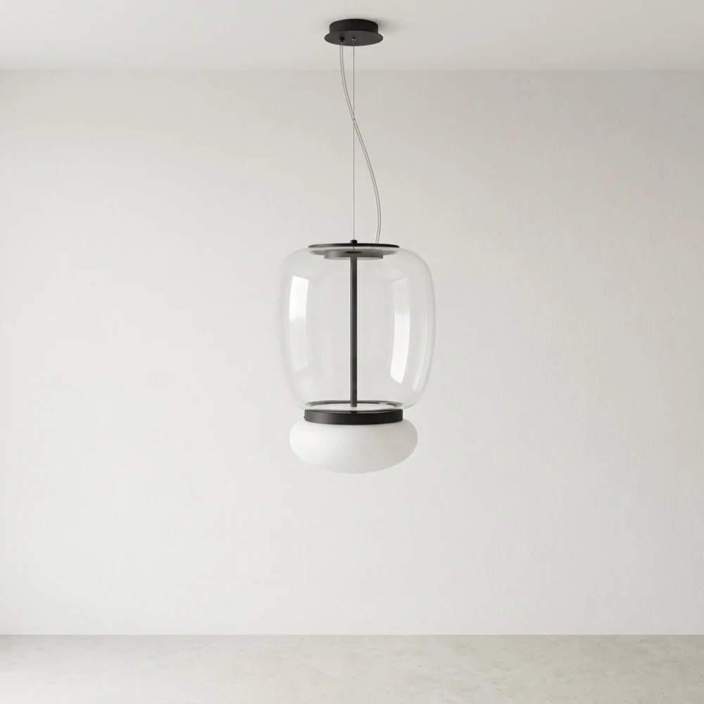 Vistosi Style Glass Pendant Light detail