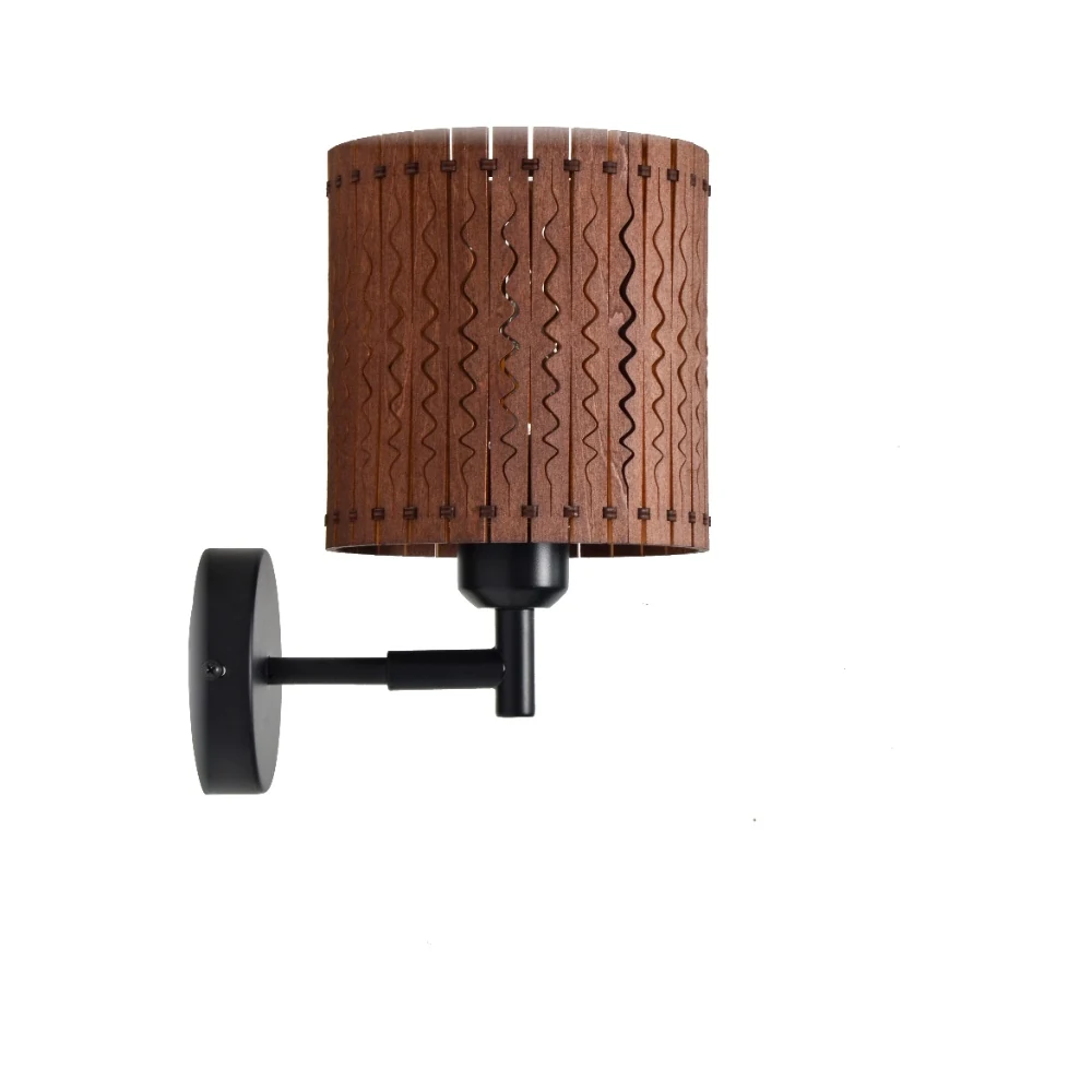 Wavy Textured Cylinder Wall Sconce – Multi-Color detail