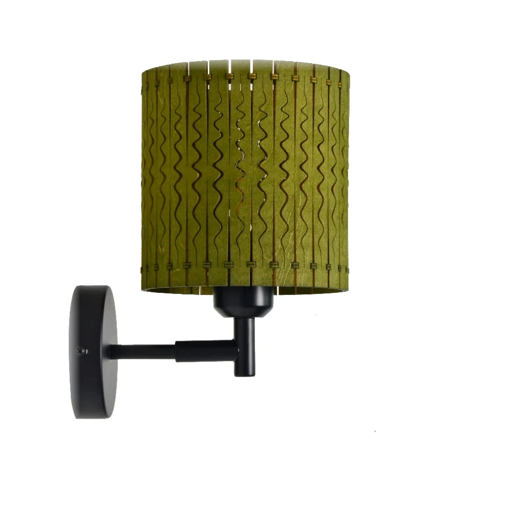 Wavy Textured Cylinder Wall Sconce – Multi-Color detail