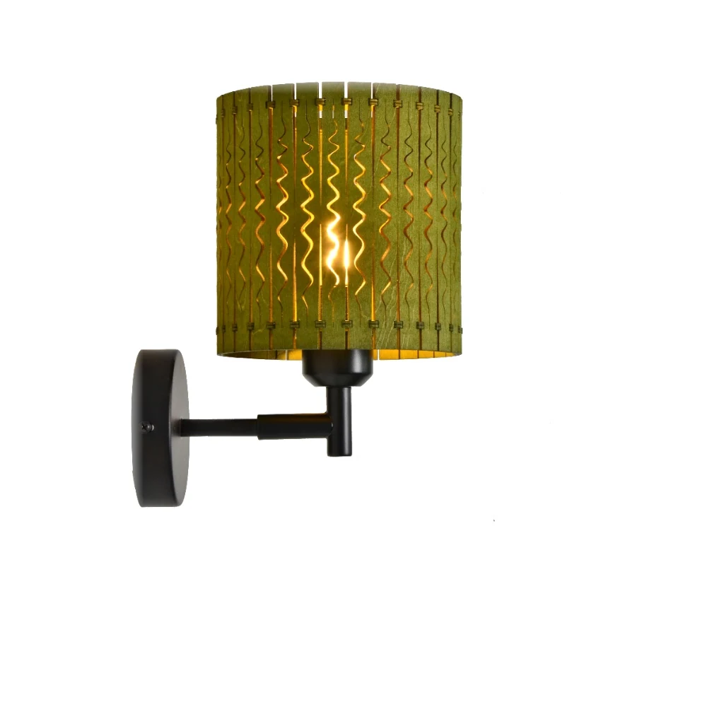 Wavy Textured Cylinder Wall Sconce – Multi-Color detail