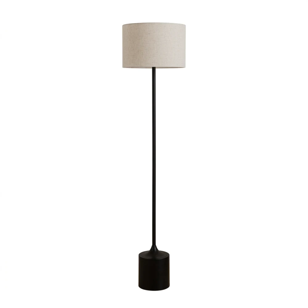 Weighted Base Drum Floor Lamp detail