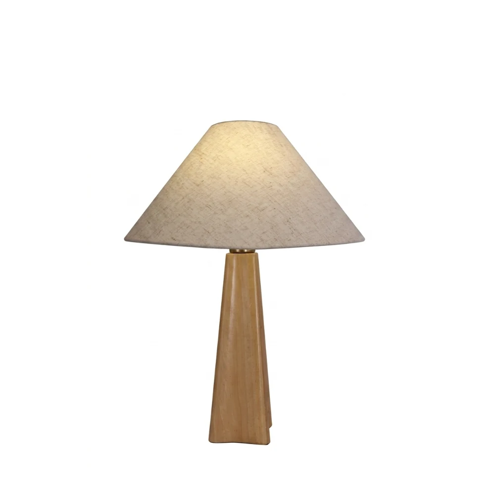 Wooden Pillar Shade Table Lamp detail
