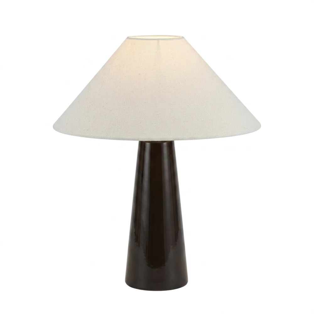 Wooden Pillar Shade Table Lamp detail
