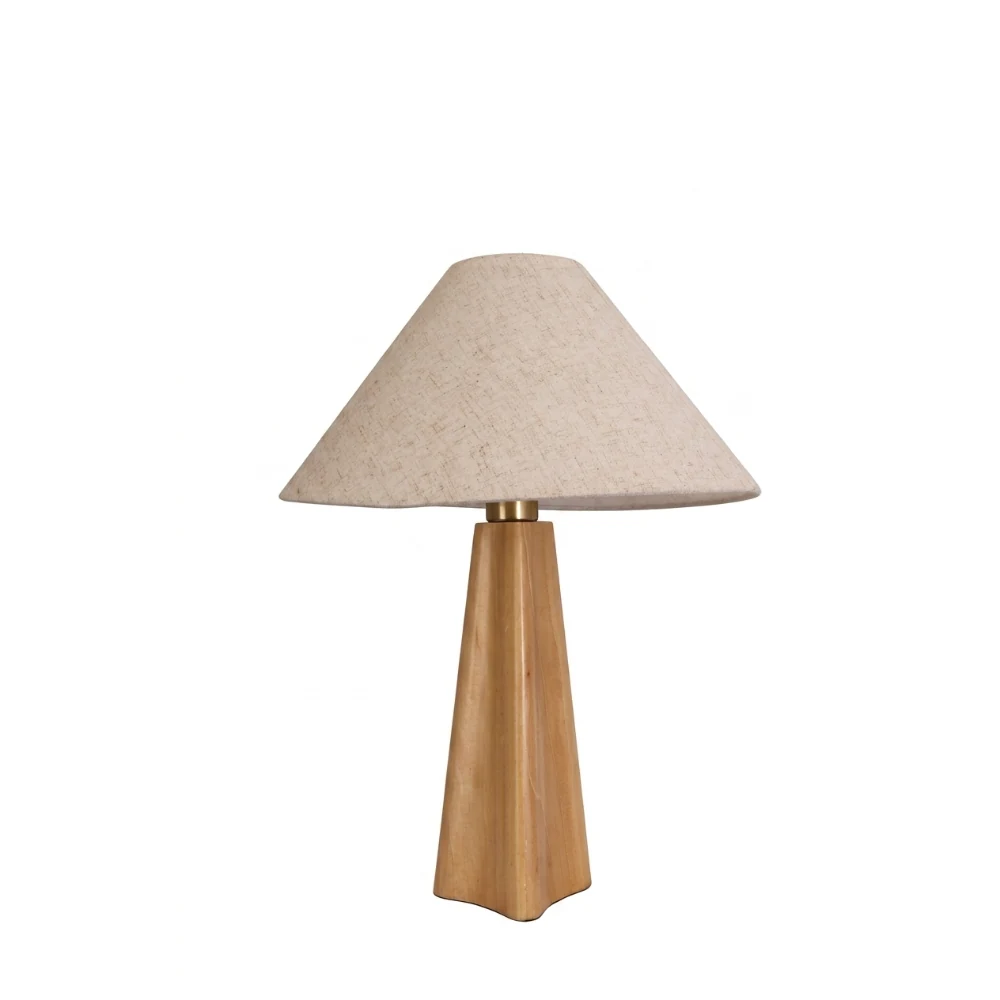 Wooden Pillar Shade Table Lamp detail