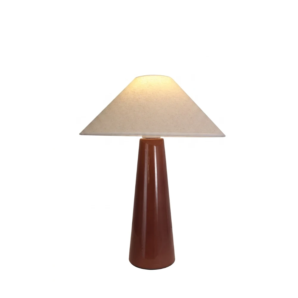 Wooden Pillar Shade Table Lamp detail
