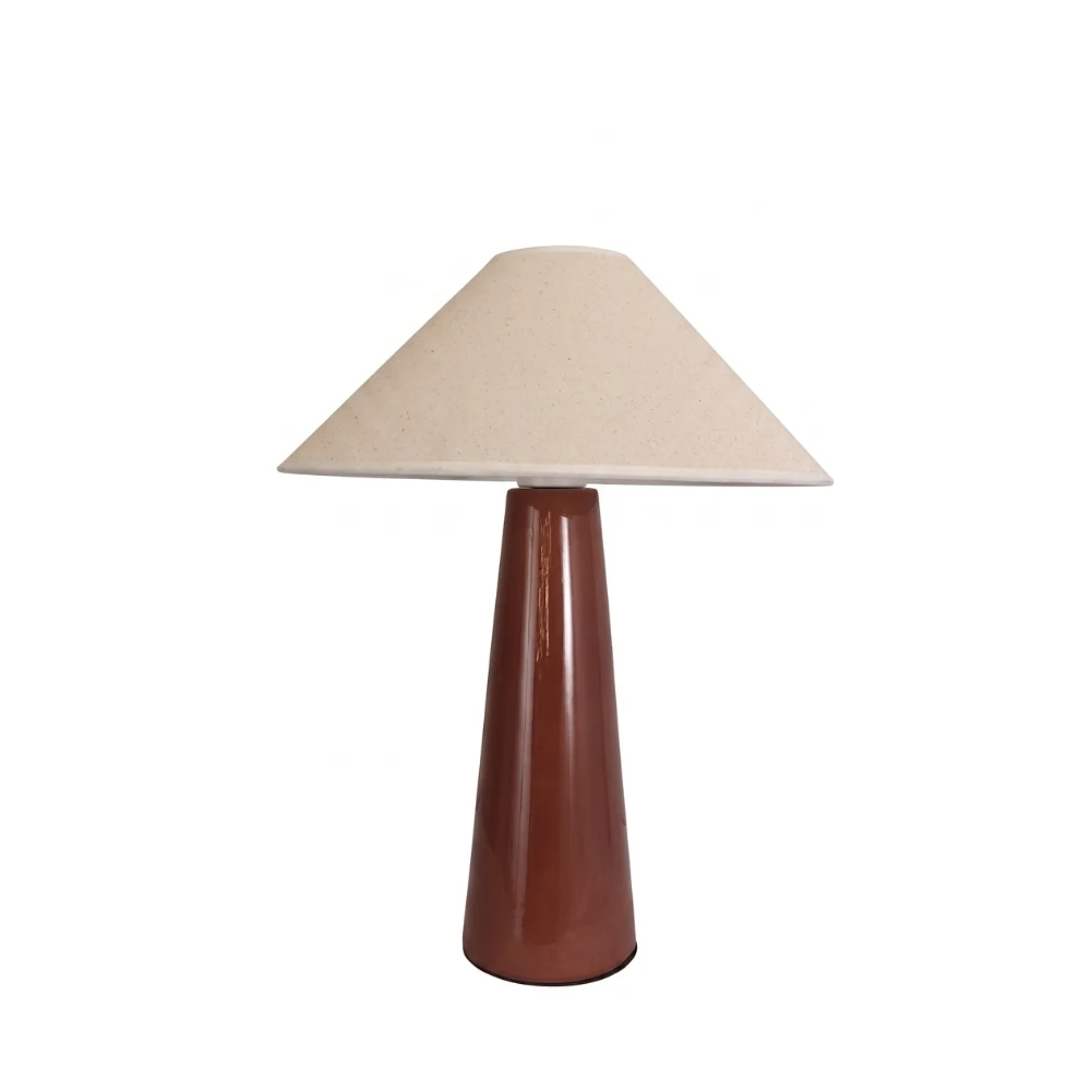 Wooden Pillar Shade Table Lamp detail