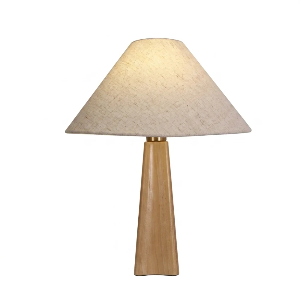 Wooden Pillar Shade Table Lamp detail