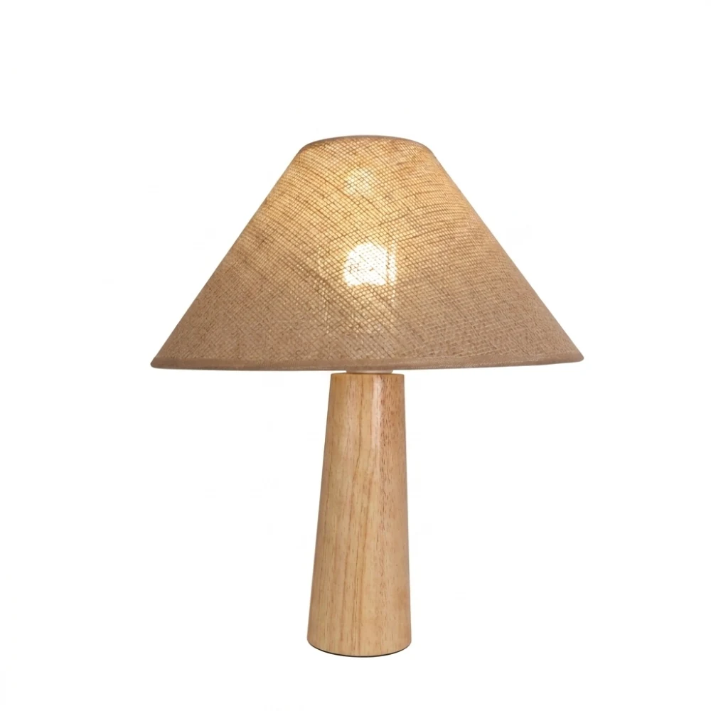 Wooden Pillar Shade Table Lamp detail