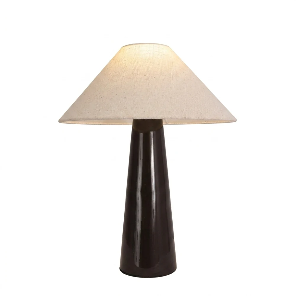 Wooden Pillar Shade Table Lamp detail