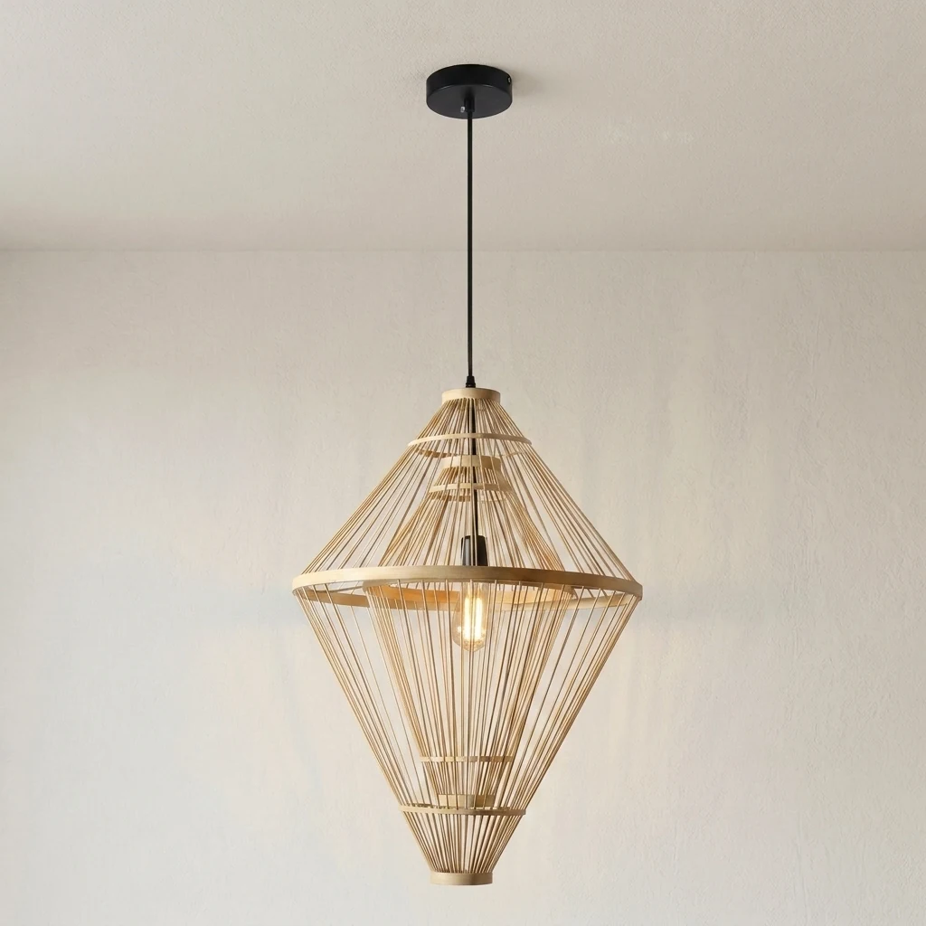 Woven Diamond Pendant Light detail