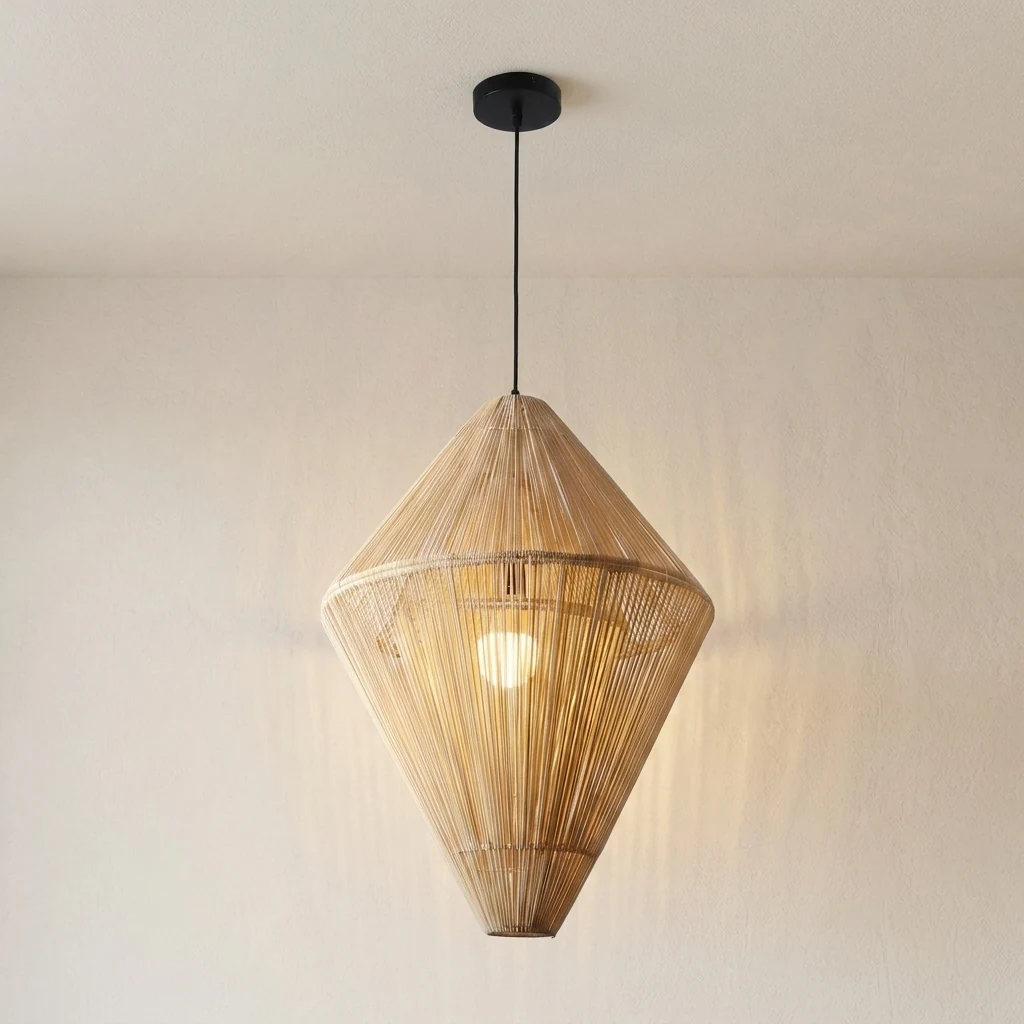 Woven Diamond Pendant Light detail