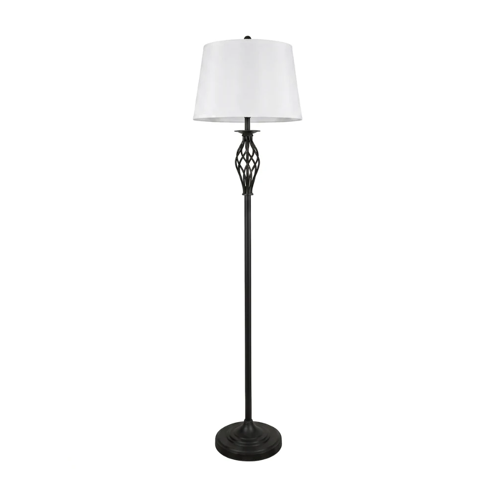 Wrought Iron Cage Accent Floor Lamp detail