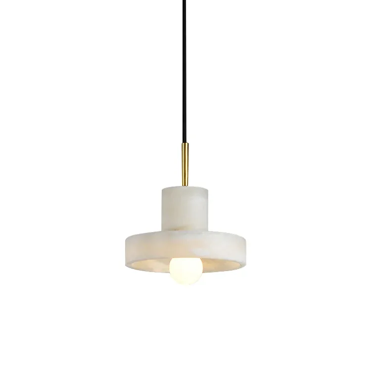 Modern Minimalist Tiered Marble Pendant Light Collection detail view 5