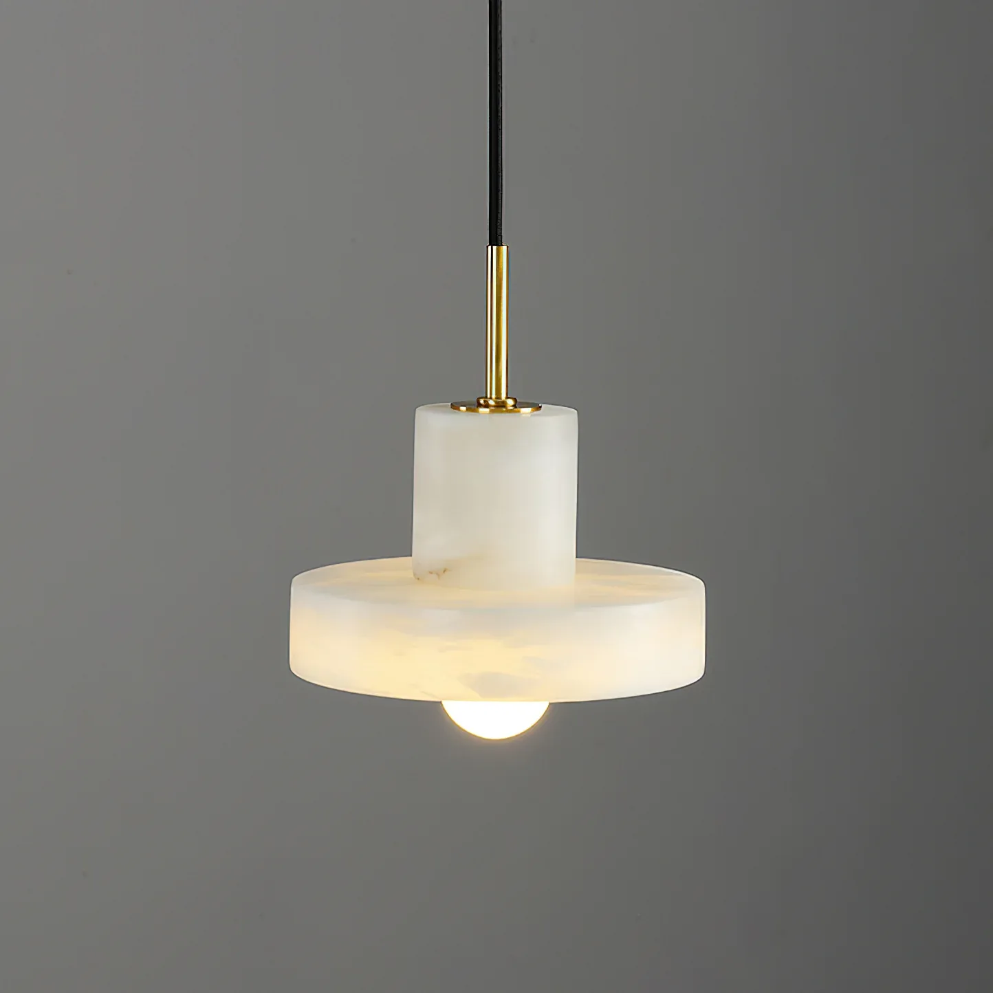 Modern Minimalist Tiered Marble Pendant Light Collection detail view 6