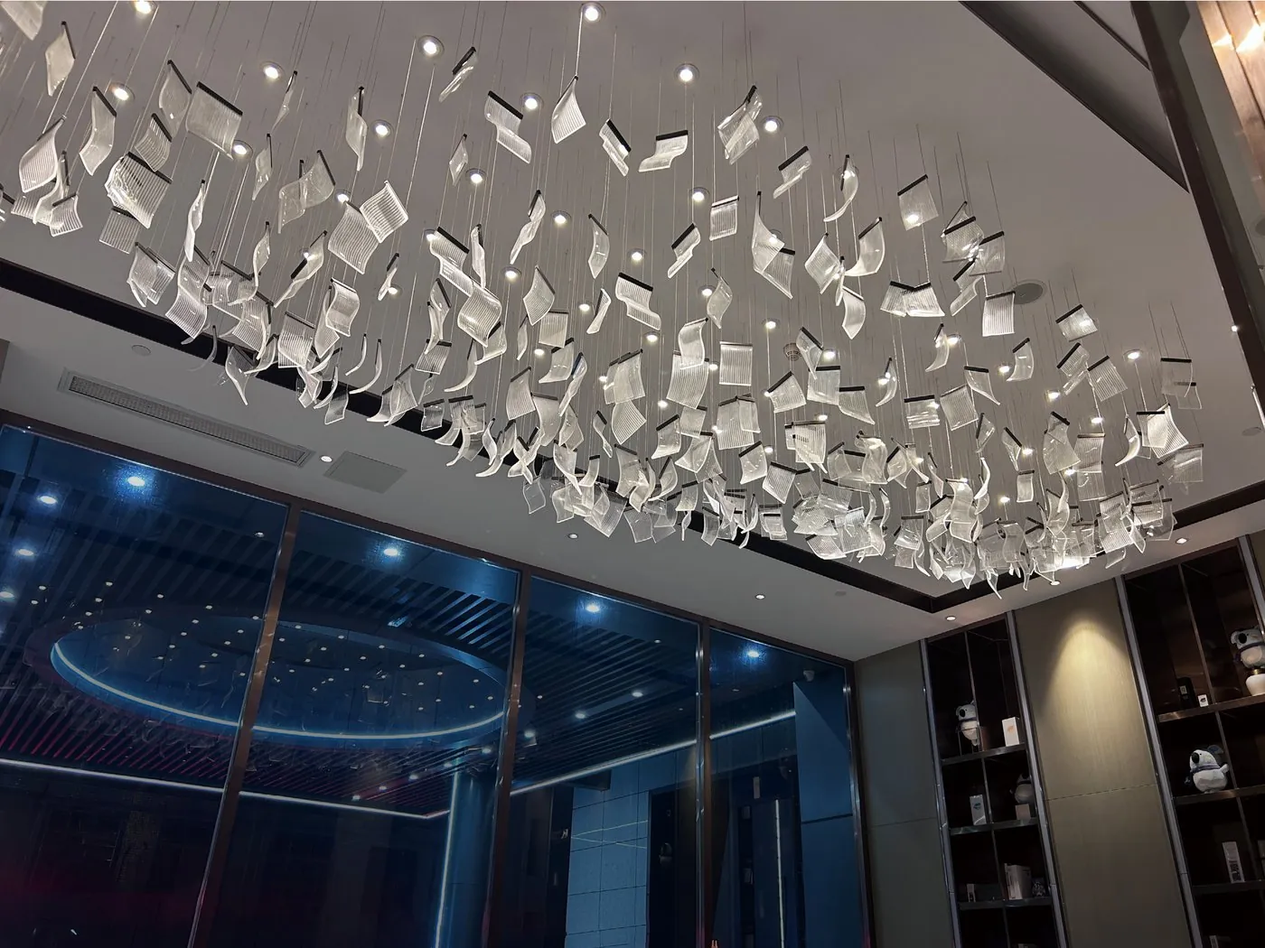 Acrylic Leaf Ceiling Installation
