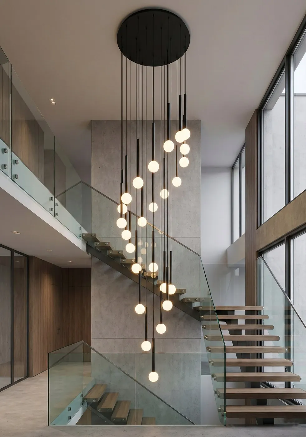 USA Glass Staircase Pendants