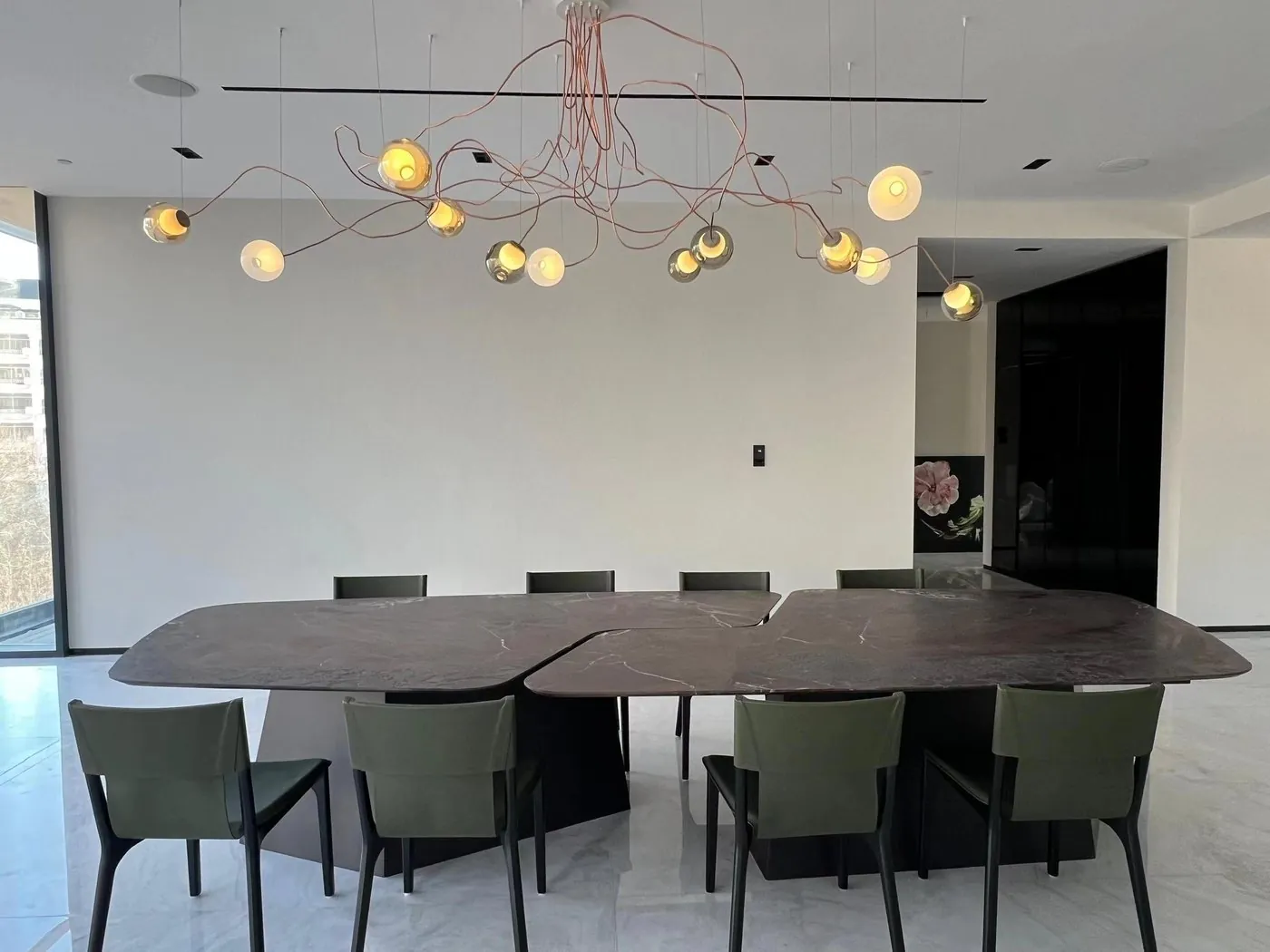 USA Linear Glass Dining Light