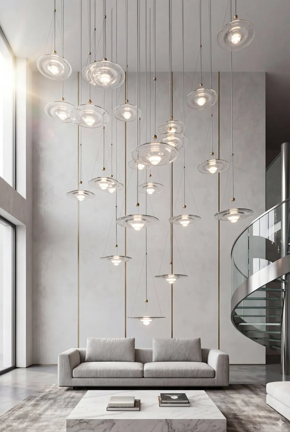 USA Glass Staircase Drops