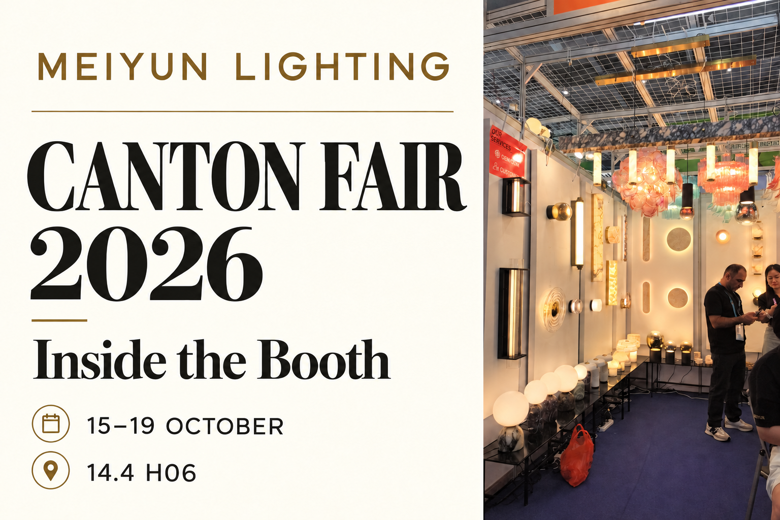 Meiyun Lighting at Canton Fair 2026: Discover Decorative Lighting for Global Projects